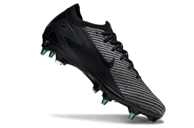 Nike Air Zoom Mercurial Vapor 16 Elite SG Low-Tops Soccer Cleats - Black/Silver/Blue