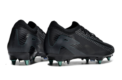 Nike Air Zoom Mercurial Vapor 16 Elite SG Low-Tops Soccer Cleats - Black/Silver/Blue