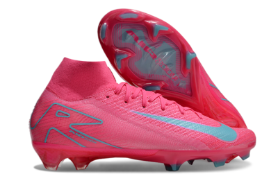 Nike Air Zoom Mercurial Superfly 16 Elite FG High-Tops Soccer Cleats - Pink/Mint