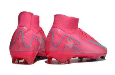 Nike Air Zoom Mercurial Superfly 16 Elite FG High-Tops Soccer Cleats - Pink/Mint