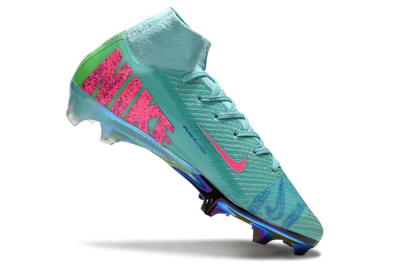 Nike Air Zoom Mercurial Superfly 10 Elite FG High-Tops Soccer Cleats - Jade/Pink/Yellow