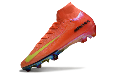 Nike Air Zoom Mercurial Superfly 10 Elite FG High-Tops Soccer Cleats - Red/Yellow/Gold