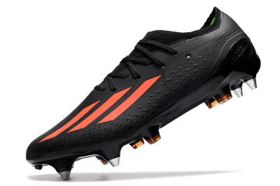 Adidas X Speedflow.1 SG Low-Tops Soccer Cleats - Black/Red/Silver