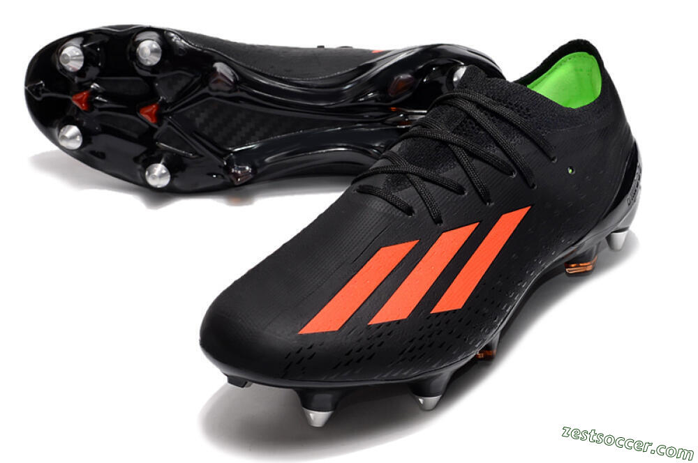 Adidas X Speedflow.1 SG Low-Tops Soccer Cleats - Black/Red/Silver 3
