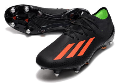 Adidas X Speedflow.1 SG Low-Tops Soccer Cleats - Black/Red/Silver