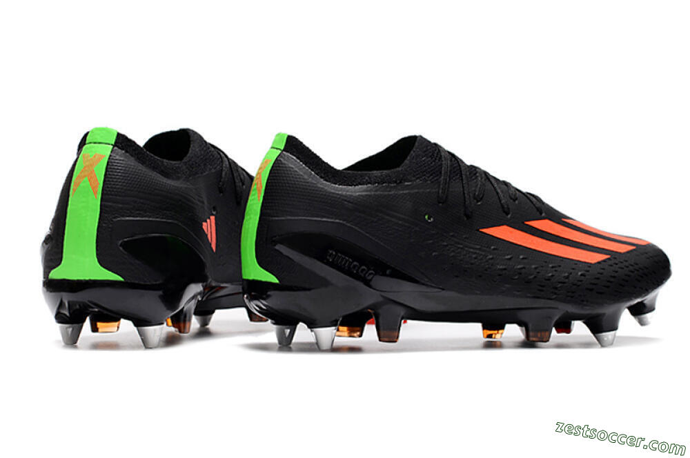 Adidas X Speedflow.1 SG Low-Tops Soccer Cleats - Black/Red/Silver 6