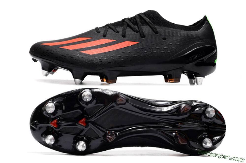 Adidas X Speedflow.1 SG Low-Tops Soccer Cleats - Black/Red/Silver 1