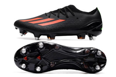 Adidas X Speedflow.1 SG Low-Tops Soccer Cleats - Black/Red/Silver