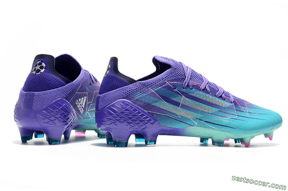 Adidas X Speedflow.1 Messi FG Low-Tops Soccer Cleats - Jade/Purple/Pink 6