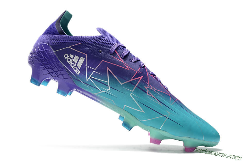 Adidas X Speedflow.1 Messi FG Low-Tops Soccer Cleats - Jade/Purple/Pink 5