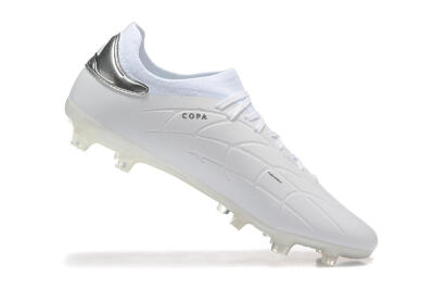 Adidas Copa Pure 2+ FG Low-Tops Soccer Cleats - White/Silver/Black