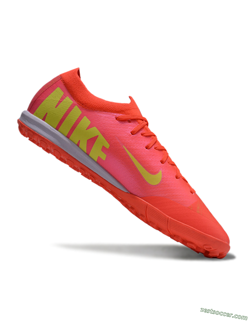 Nike Air Zoom Mercurial Vapor 16 Elite TF Low-Tops Soccer Shoes - Pink/Yellow/White 4