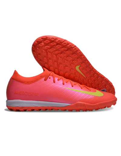 Nike Air Zoom Mercurial Vapor 16 Elite TF Low-Tops Soccer Shoes - Pink/Yellow/White