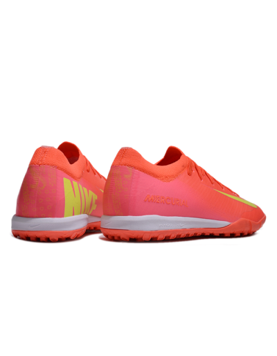 Nike Air Zoom Mercurial Vapor 16 Elite TF Low-Tops Soccer Shoes - Pink/Yellow/White