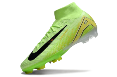Nike Air Zoom Mercurial Superfly 10 Elite FG High-Tops Soccer Cleats - Green/Black/White
