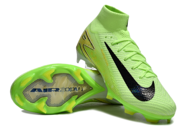 Nike Air Zoom Mercurial Superfly 10 Elite FG High-Tops Soccer Cleats - Green/Black/White