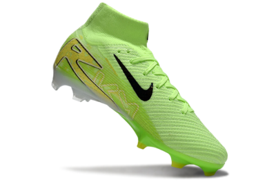 Nike Air Zoom Mercurial Superfly 10 Elite FG High-Tops Soccer Cleats - Green/Black/White