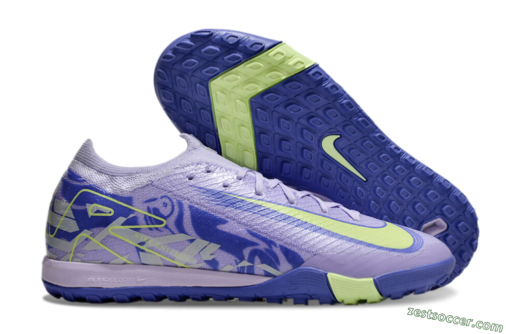 Nike Air Zoom Mercurial Vapor 16 Elite TF Low-Tops Soccer Shoes - Purple/Yellow/White 0