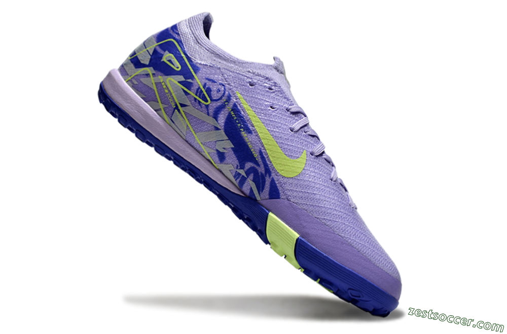 Nike Air Zoom Mercurial Vapor 16 Elite TF Low-Tops Soccer Shoes - Purple/Yellow/White 4