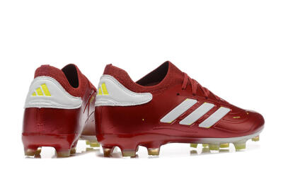 Adidas Copa Pure 2+ FG Low-Tops Soccer Cleats - Red/White/Yellow