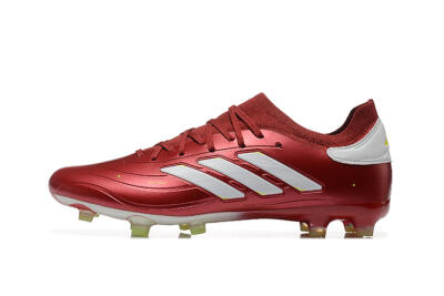 Adidas Copa Pure 2+ FG Low-Tops Soccer Cleats - Red/White/Yellow