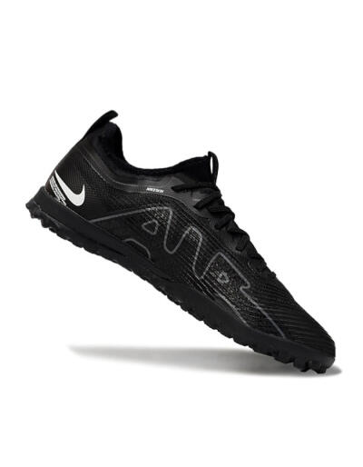 Nike Air Zoom Mercurial Vapor 15 Pro TF Low-Tops Soccer Shoes - Black/Grey/Yellow