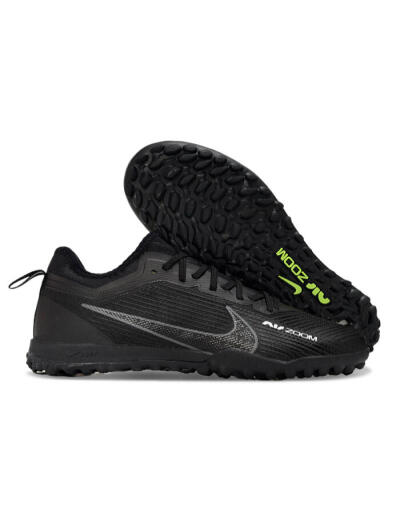 Nike Air Zoom Mercurial Vapor 15 Pro TF Low-Tops Soccer Shoes - Black/Grey/Yellow