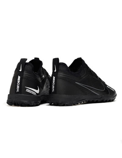 Nike Air Zoom Mercurial Vapor 15 Pro TF Low-Tops Soccer Shoes - Black/Grey/Yellow