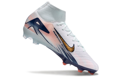 Nike Air Zoom Mercurial Superfly 10 Elite FG High-Tops Soccer Cleats - Jade/Pink/Gold