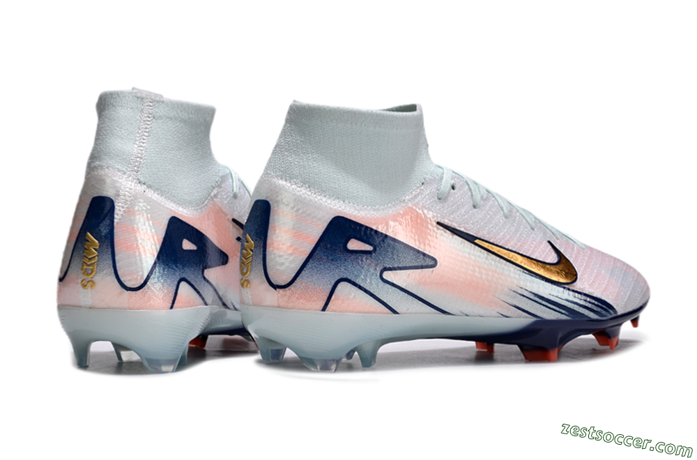 Nike Air Zoom Mercurial Superfly 10 Elite FG High-Tops Soccer Cleats - Jade/Pink/Gold 7