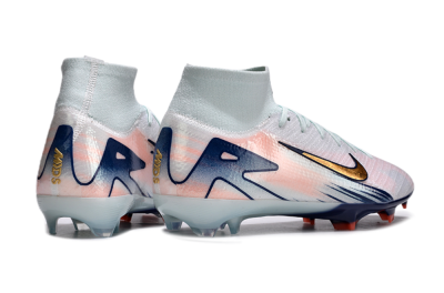 Nike Air Zoom Mercurial Superfly 10 Elite FG High-Tops Soccer Cleats - Jade/Pink/Gold