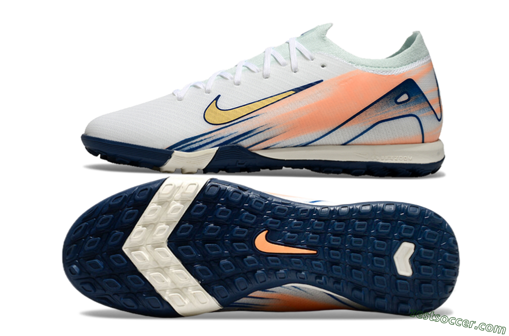 Nike Air Zoom Mercurial Vapor 16 Elite TF Low-Tops Soccer Shoes - Jade/Yellow/Pink 1