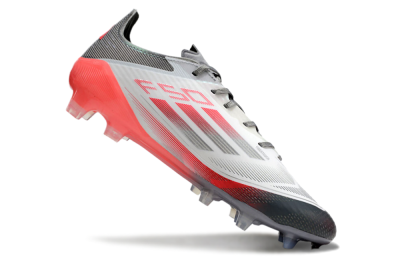 Adidas F50 Elite FG Low-Tops Soccer Cleats - White/Silver/Red