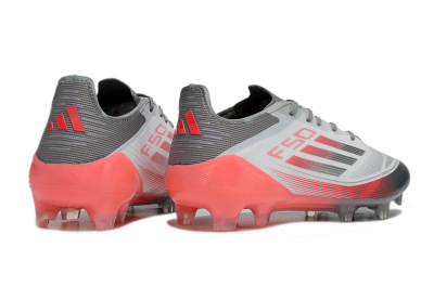 Adidas F50 Elite FG Low-Tops Soccer Cleats - White/Silver/Red