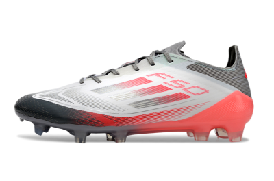 Adidas F50 Elite FG Low-Tops Soccer Cleats - White/Silver/Red