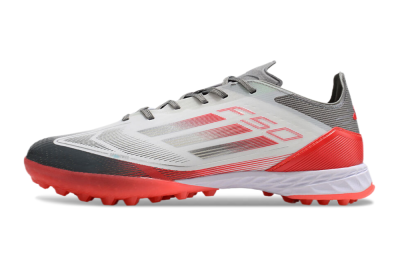 Adidas F50 Pro TF Low-Tops Soccer Shoes - White/Silver/Red
