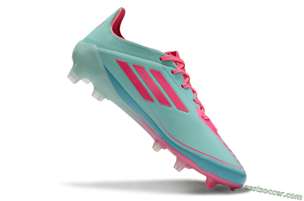Adidas F50 Elite FG Low-Tops Soccer Cleats - Jade/Red/Blue 4