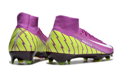 Nike Air Zoom Mercurial Superfly 10 Elite FG High-Tops Soccer Cleats - Red/White/Yellow