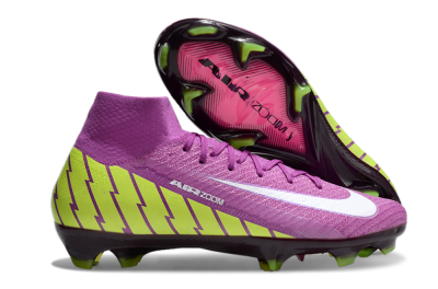 Nike Air Zoom Mercurial Superfly 10 Elite FG High-Tops Soccer Cleats - Red/White/Yellow
