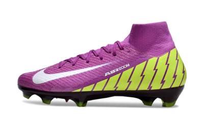 Nike Air Zoom Mercurial Superfly 10 Elite FG High-Tops Soccer Cleats - Red/White/Yellow
