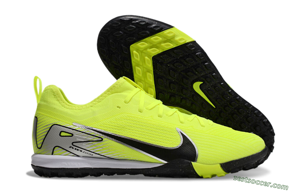 Nike Air Zoom Mercurial Vapor 16 Pro TF Low-Tops Soccer Shoes - Yellow/Black/Silver 0