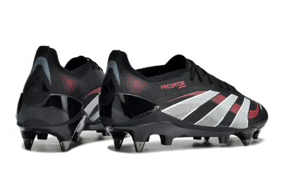 Adidas Predator 25 Elite SG Low-Tops Soccer Cleats - Black/White/Red