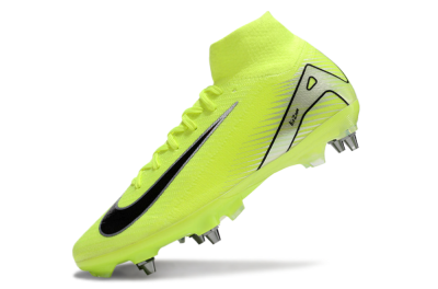 Nike Air Zoom Mercurial Superfly 10 Elite SG High-Tops Soccer Cleats - Yellow/Black/Silver