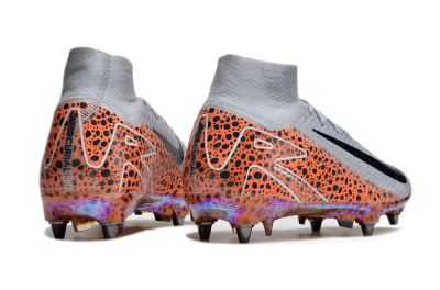 Nike Air Zoom Mercurial Superfly 10 Elite SG High-Tops Soccer Cleats - Grey/Black/Leopard