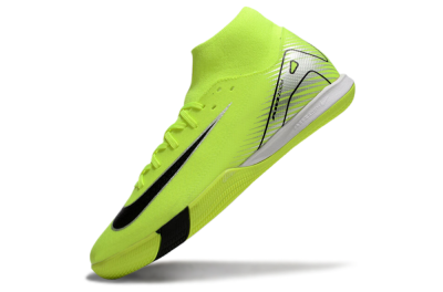 Nike Air Zoom Mercurial Superfly 10 Academy IC High-Tops Soccer Shoes - Yellow/Black/Silver