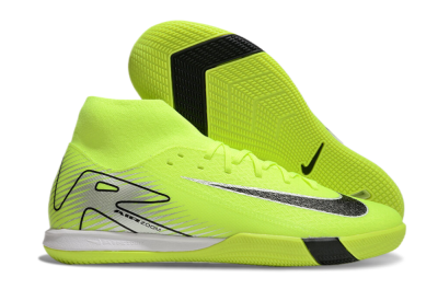 Nike Air Zoom Mercurial Superfly 10 Academy IC High-Tops Soccer Shoes - Yellow/Black/Silver