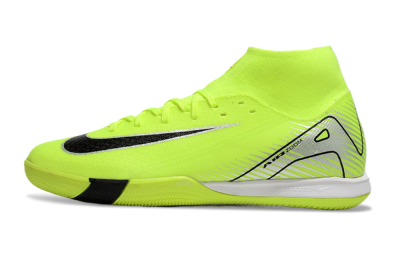 Nike Air Zoom Mercurial Superfly 10 Academy IC High-Tops Soccer Shoes - Yellow/Black/Silver