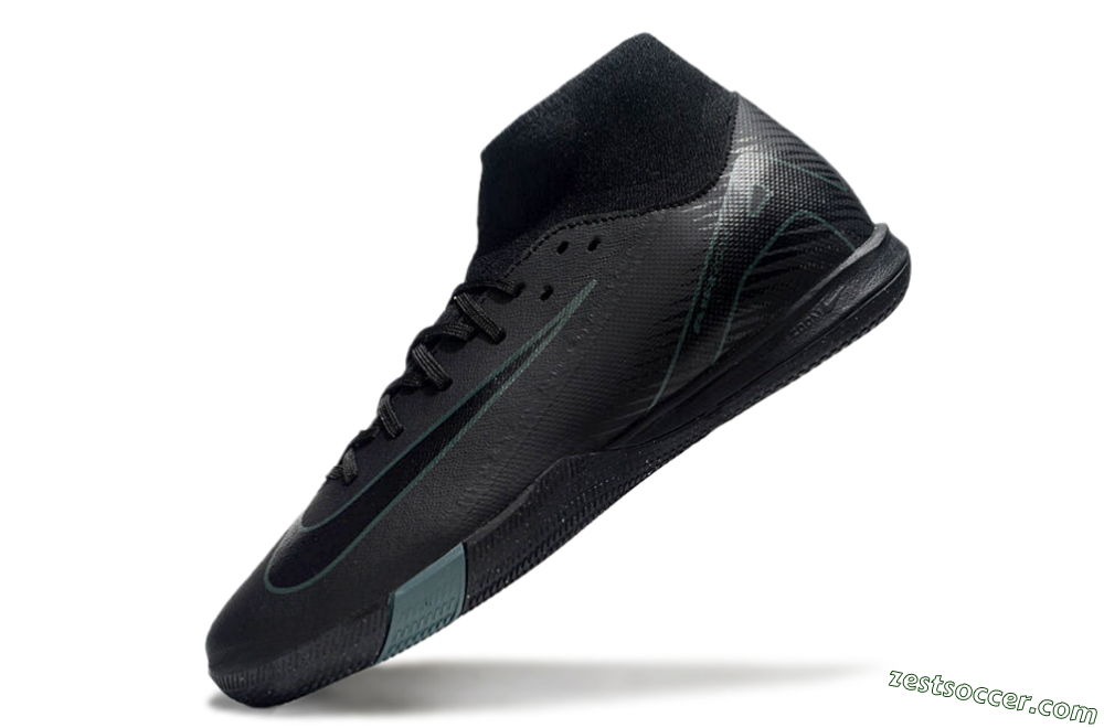 Nike Air Zoom Mercurial Superfly 10 Academy IC High-Tops Soccer Shoes - Black/Green 5