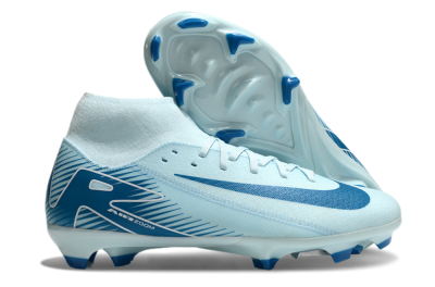 Nike Air Zoom Mercurial Superfly 10 Academy FG High-Tops Soccer Cleats - Jade/Blue/White