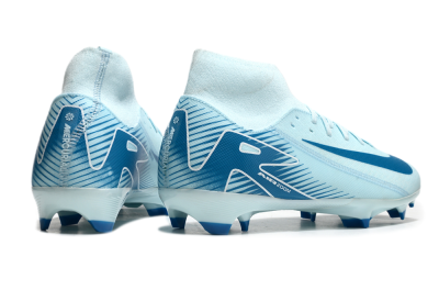 Nike Air Zoom Mercurial Superfly 10 Academy FG High-Tops Soccer Cleats - Jade/Blue/White